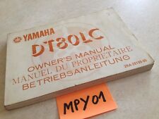 Manuel propriétaire Yamaha DT80LC DT80 LC DT 80 DTLC owner's manual éd. 87