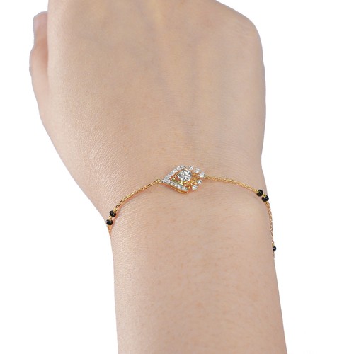 Karat mangalsutra bracelet - 18,