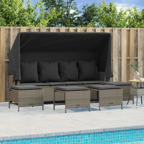 Salon jardin avec coussins - jardin,