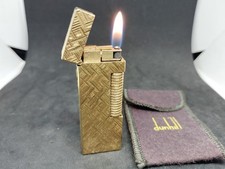 Briquet à gaz Dunhill Rolla doré florentin état de fonctionnement