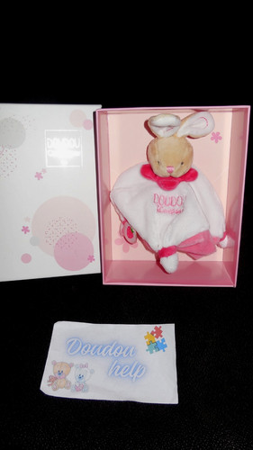 Doudou compagnie lapin - compagnie, plat