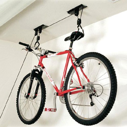 Support sangles vélo plafond - sangles,