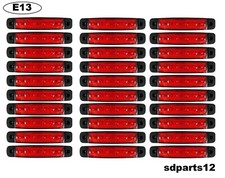 30 x 24V Rouge 6 Led Feux De
