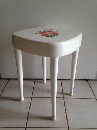 Tabouret carré vintage - tabouret,
