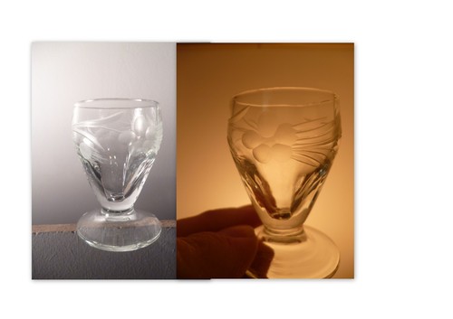 Verre liqueur ciselé ancien - verre,