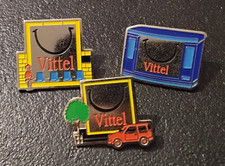 Pin’s Lot de 3 Boisson Eau Minérale Vittel, Publicitaire, Abri de Bus,... (101)