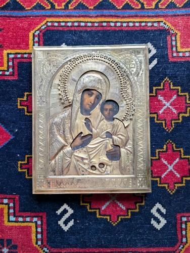 Ancienne icône russe - russe, "vierge