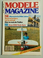 Modèle Magazine n°440 du 5/1988; Essai Gros G103 Twin Acro/ Servo Robbe RS 650