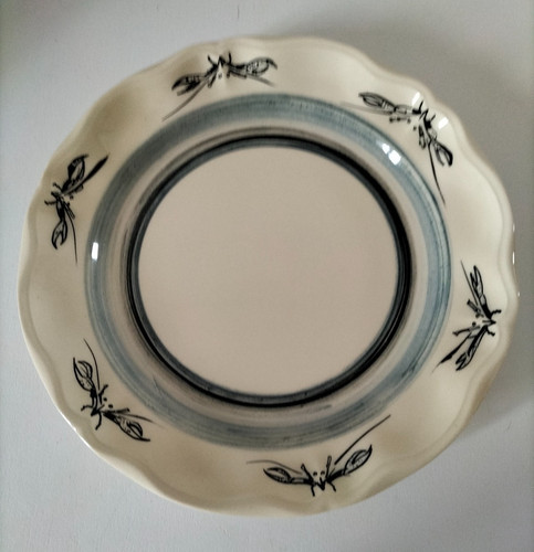 Assiette vintage signée - , –