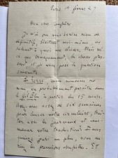 Emile ZOLA, Lettre autographe