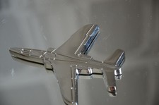 PRESSE PAPIER DASSAULT AVIATION  PATROUILLE DE FRANCE ALPHA JET EN ACIER CHROME
