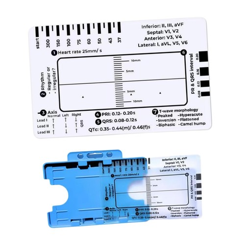 Règle ecg étapes avec - 7,
