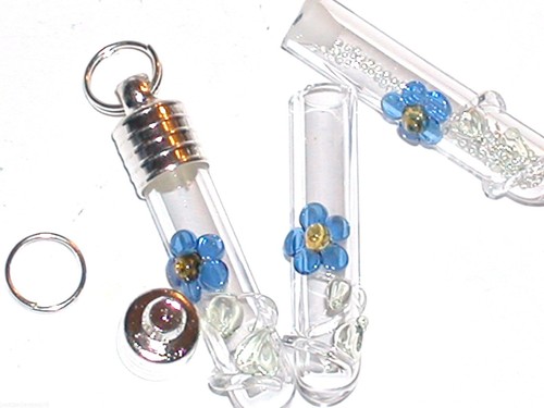 Petit bleu marguerite verre - petit,