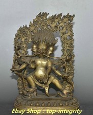 Ancien Tibet Bronze 3 têtes 8