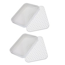  Lot de 2 bacs à litière pour lapins, cochons d'Inde et furets, accessoires