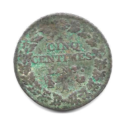 Monnaie cinq centimes - cinq,