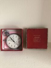 Compteur Chronomètre Gousset COLLET Heure décimale, INCABLOC, Ebauche Suisse