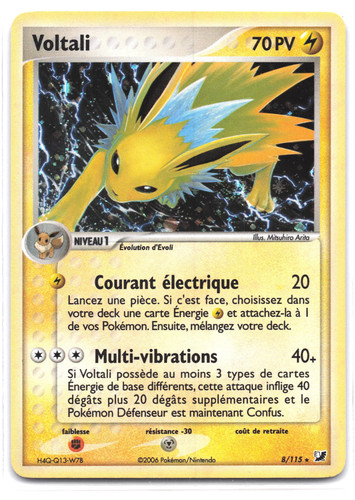 Carte pokémon voltali 115 - carte,