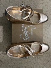 CHRISTIAN LOUBOUTIN scarpa donna size Eu 39,5 mod MISS JANE 55 pelle ROSE' MJ1
