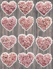 Heart Shaped Roses Die Cut