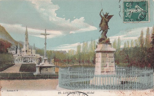 Lourdes statue saint - statue,