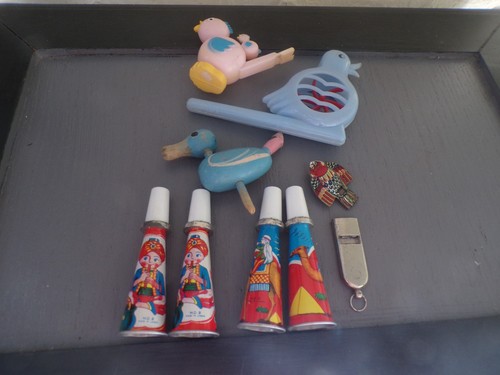 Jouet ancien lot - ancien, sifflets