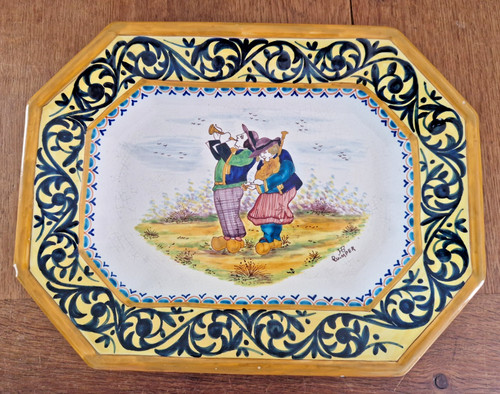 Henriot quimper grand plat - grand,