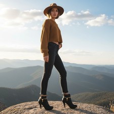 Femme 2PCS Métal Or Coffre