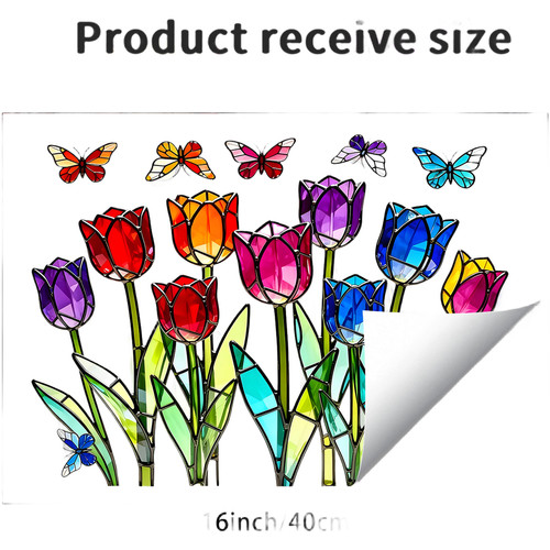 Tulipe vibrante design pvc - tulipe,