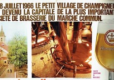 Publicité Advertising 097  1966  Champigneulles (2p) bière  salle de brassage
