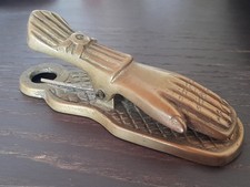 ancienne pince à billet presse papier bureau vintage