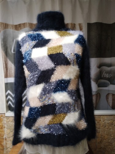 Pull angora marine - , &