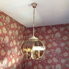 Lustre verre gravé italien vintage 70