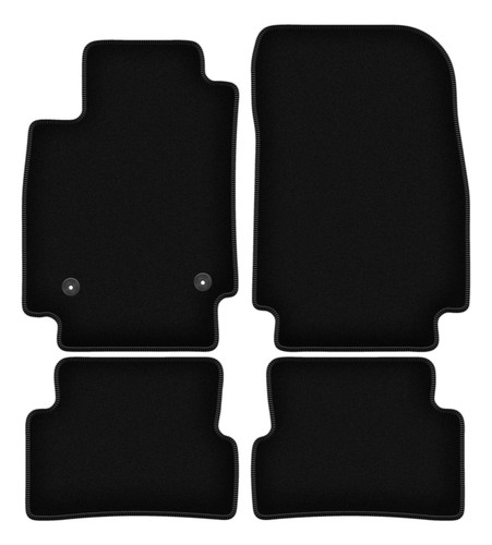 Tapis sol velours noir - de,