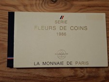 monnaie de parie serie fleurs de coins 1986...............
