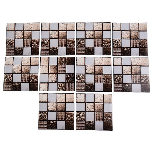 10pcs adhésif mural carreaux - 10pcs,
