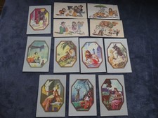 12 carte publicitaire chromo blécao , blédine , verrulyse , ets jacquemaire