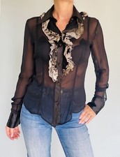 Chemise en soie transparente