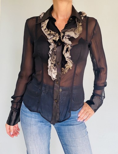 Chemise soie transparente - chemise,
