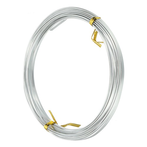 Fil plat aluminium argenté - fil,