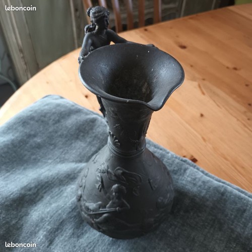 Vase metal étain bronze - vase, en