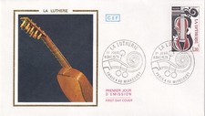 Enveloppe 1er Jour first day timbrée 1979 la lutherie luthier violon MIRECOURT 4