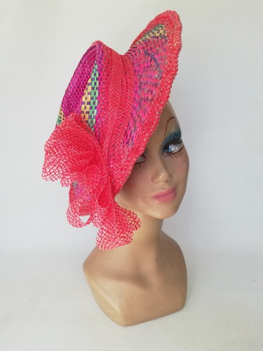 Chapeau mariage rose vintage - chapeau,