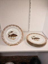 Ancien 6 x Assiette Plate