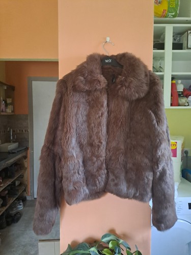 Manteau fourrure lapin - fourrure,