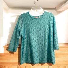 D&Co Blue Cotton Lined Blouse