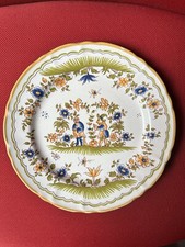 Assiette faïence reproduction vieux moustiers 18ème siècle Primula Italy 