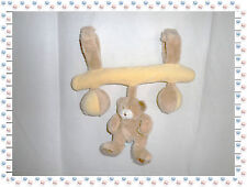 N -  Barre d'Activités Jeux Poussette Ours Balles Grelot Beige Pouet King Bear 