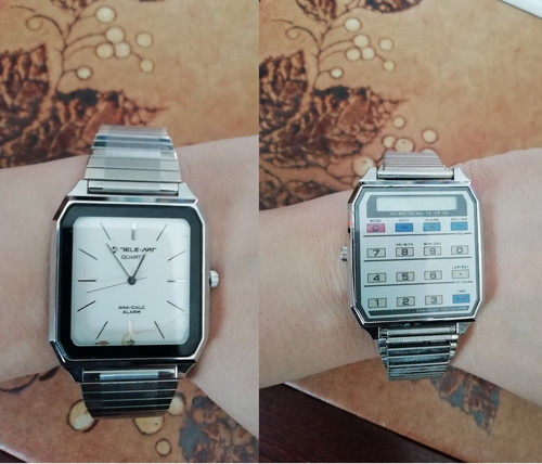 Montre réversible double - , face