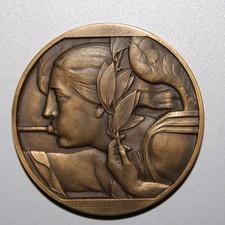 Médaille Art Deco en bronze
